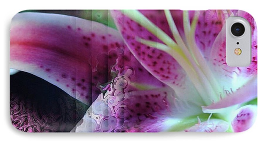 Pink Lily Abstract - Phone Case
