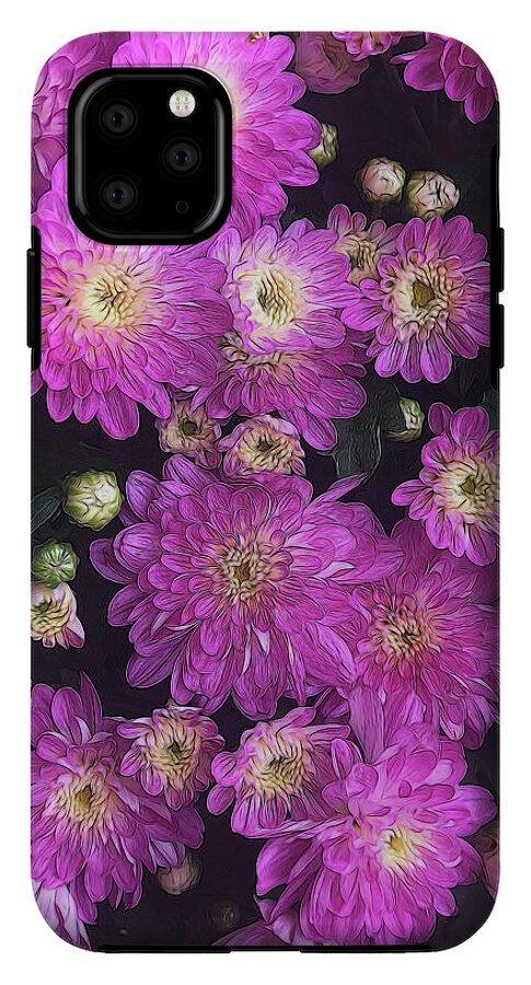 Pink Mums Garden - Phone Case