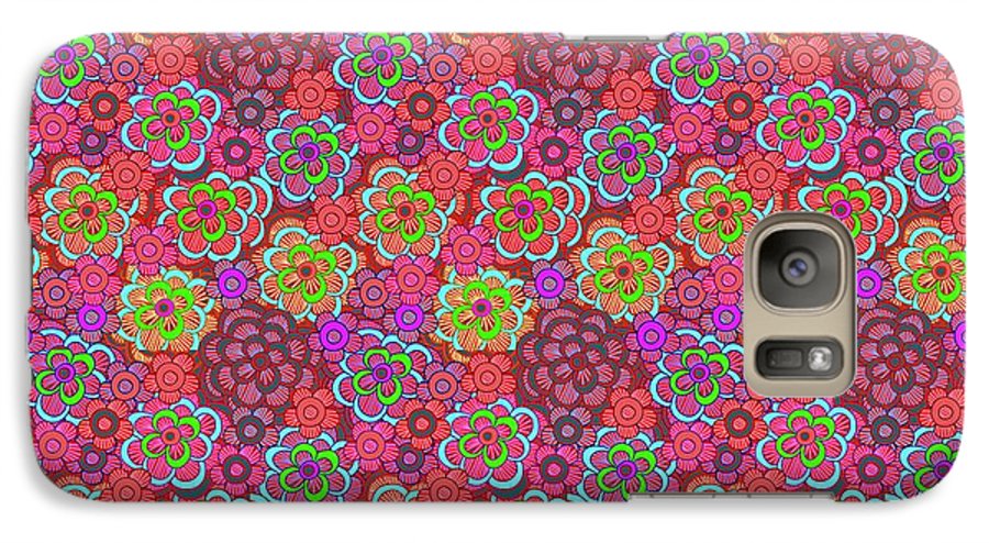 Pink Retro Flowers - Phone Case