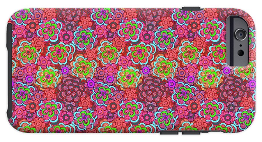 Pink Retro Flowers - Phone Case