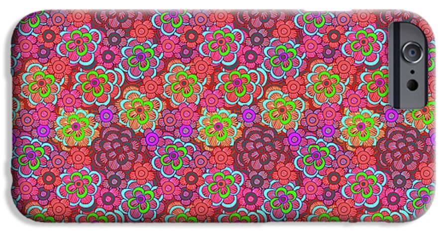 Pink Retro Flowers - Phone Case