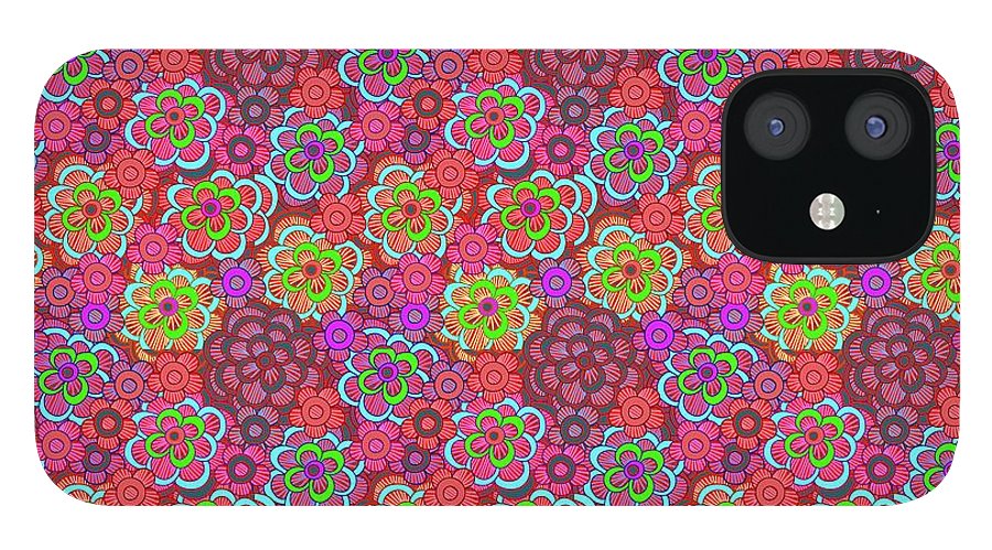 Pink Retro Flowers - Phone Case
