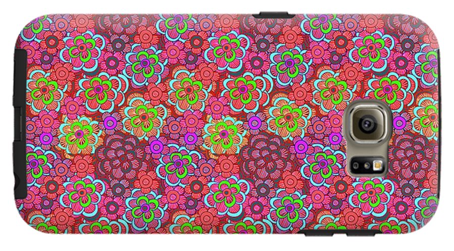 Pink Retro Flowers - Phone Case