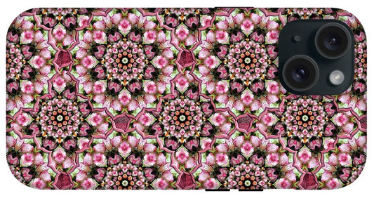Pink Rose Kaleidoscope - Phone Case