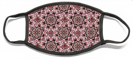 Pink Rose Kaleidoscope - Face Mask