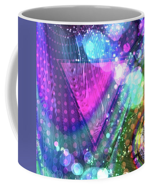 Pink Triangle Fractal - Mug