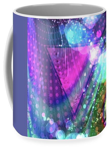 Pink Triangle Fractal - Mug