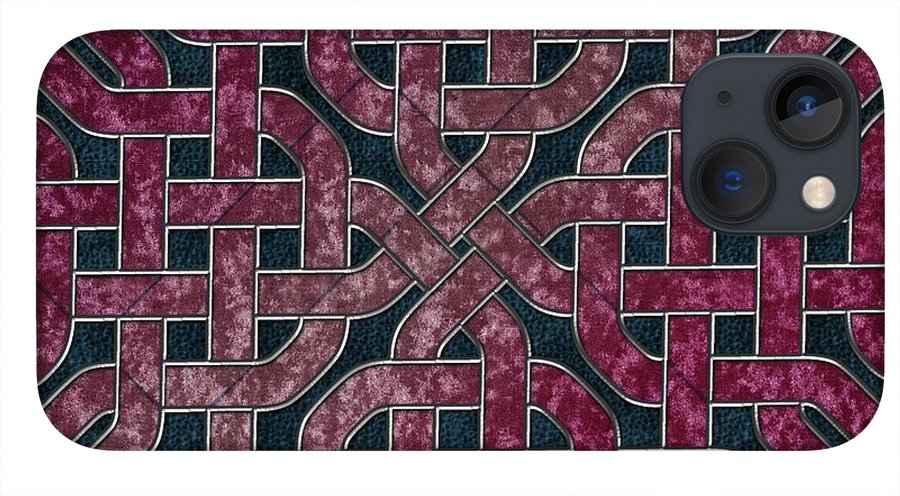 Pink Velvet Celtic Knot Square - Phone Case