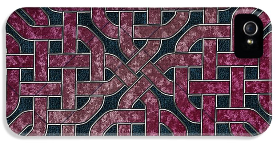 Pink Velvet Celtic Knot Square - Phone Case