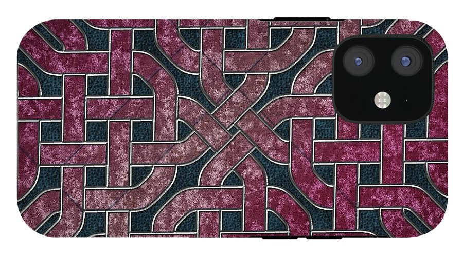 Pink Velvet Celtic Knot Square - Phone Case