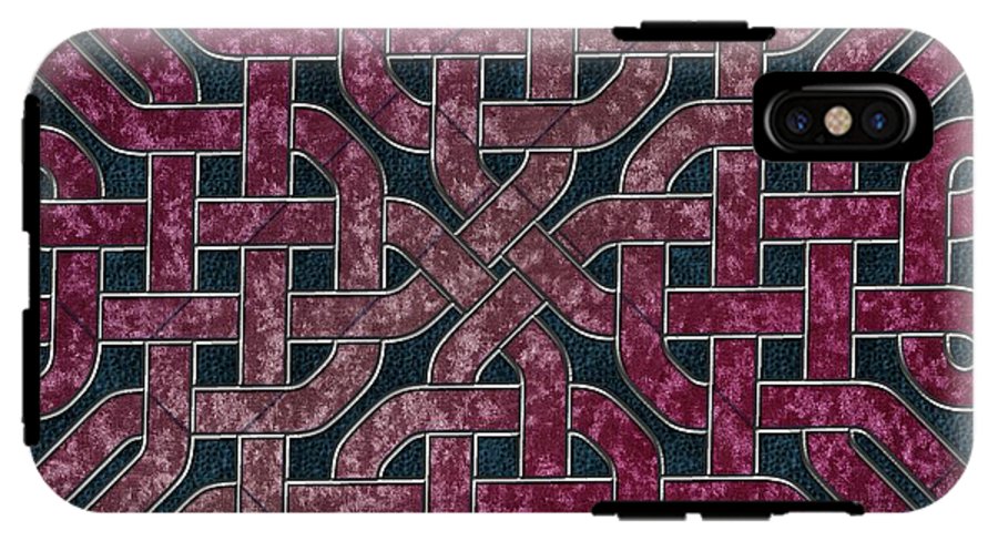Pink Velvet Celtic Knot Square - Phone Case