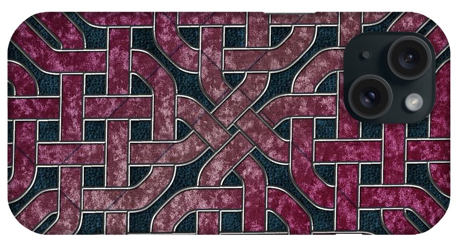 Pink Velvet Celtic Knot Square - Phone Case