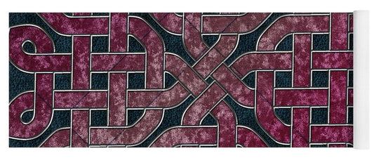 Pink Velvet Celtic Knot Square - Yoga Mat