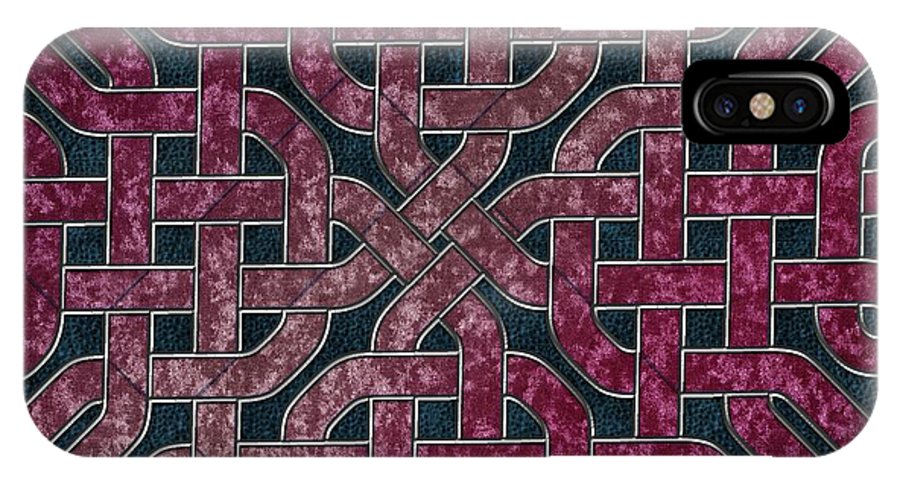 Pink Velvet Celtic Knot Square - Phone Case