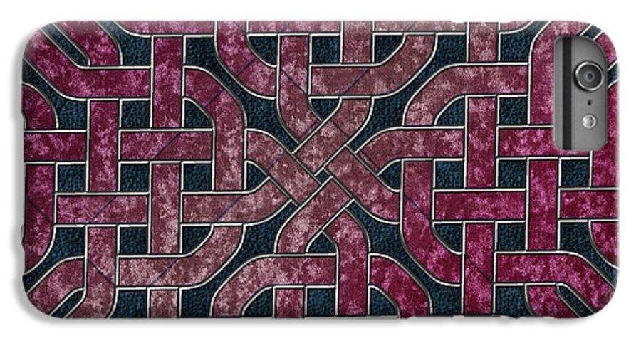 Pink Velvet Celtic Knot Square - Phone Case