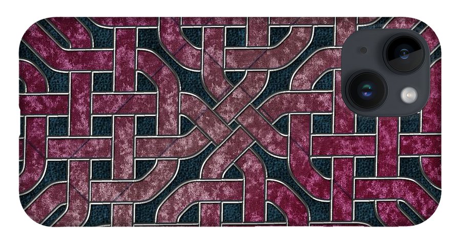 Pink Velvet Celtic Knot Square - Phone Case
