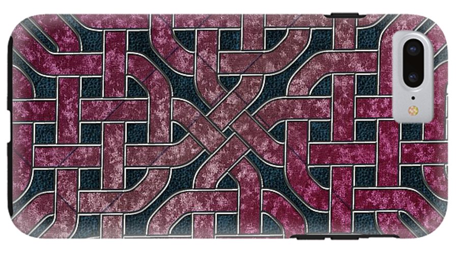 Pink Velvet Celtic Knot Square - Phone Case