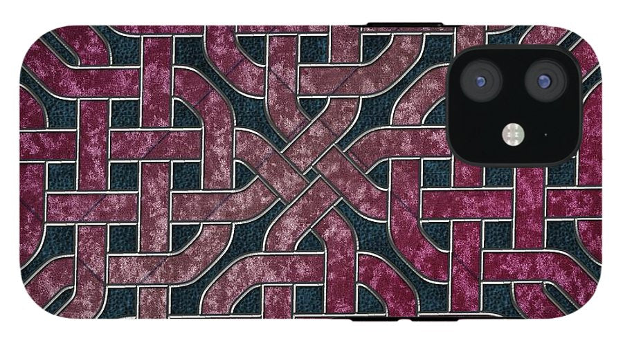 Pink Velvet Celtic Knot Square - Phone Case
