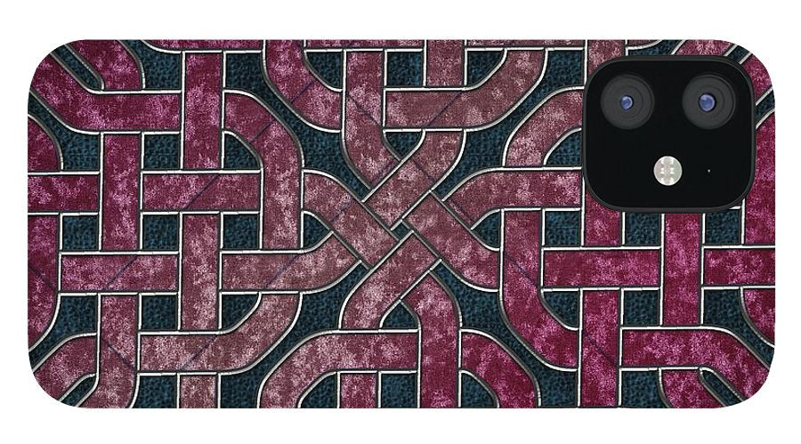 Pink Velvet Celtic Knot Square - Phone Case