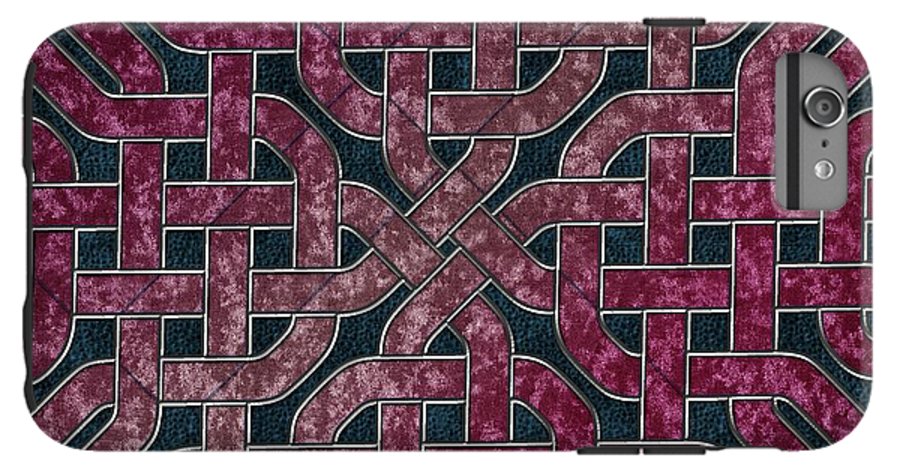 Pink Velvet Celtic Knot Square - Phone Case