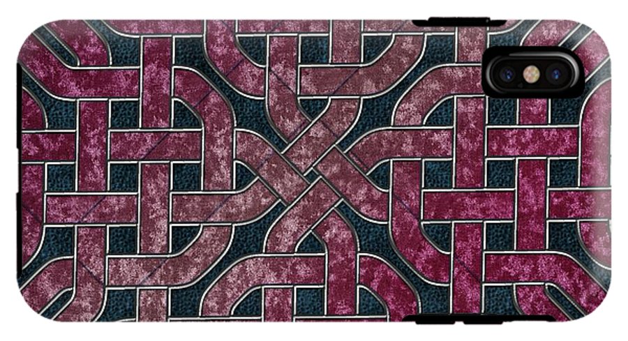 Pink Velvet Celtic Knot Square - Phone Case