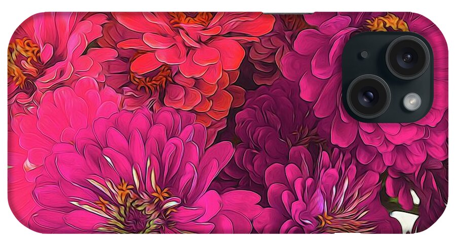 Pink Zinnias - Phone Case