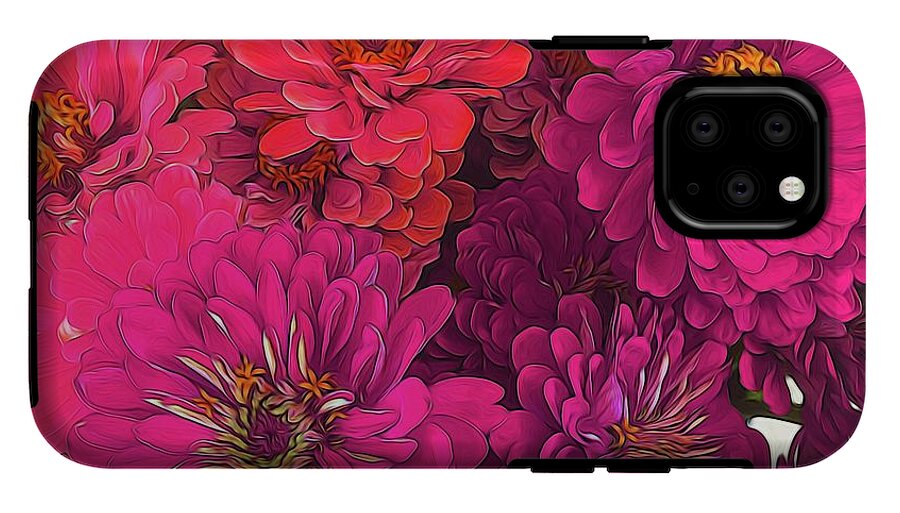 Pink Zinnias - Phone Case