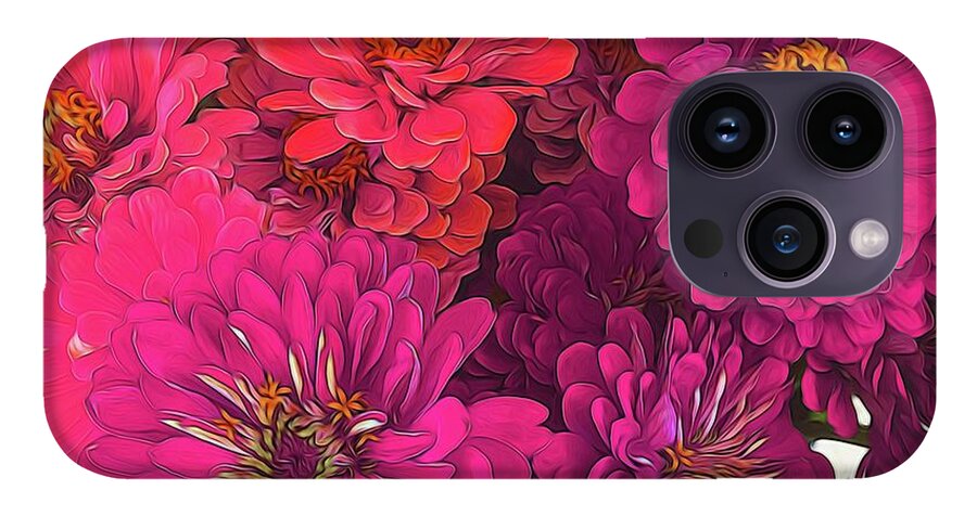 Pink Zinnias - Phone Case