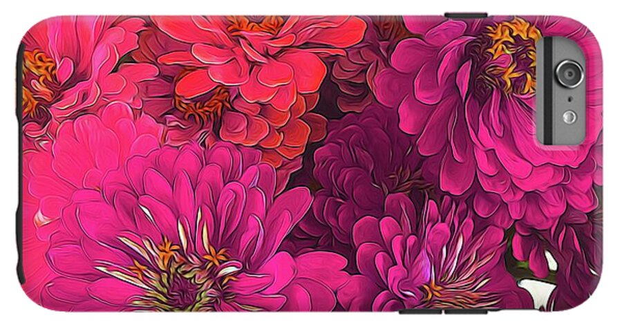 Pink Zinnias - Phone Case
