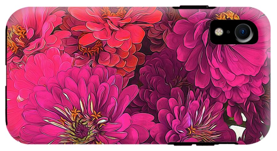 Pink Zinnias - Phone Case