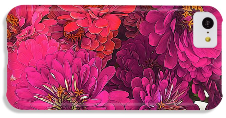 Pink Zinnias - Phone Case