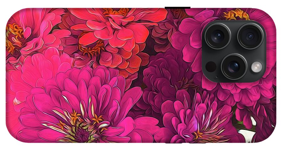 Pink Zinnias - Phone Case