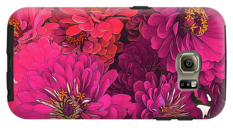 Pink Zinnias - Phone Case