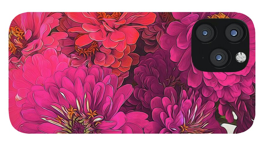 Pink Zinnias - Phone Case