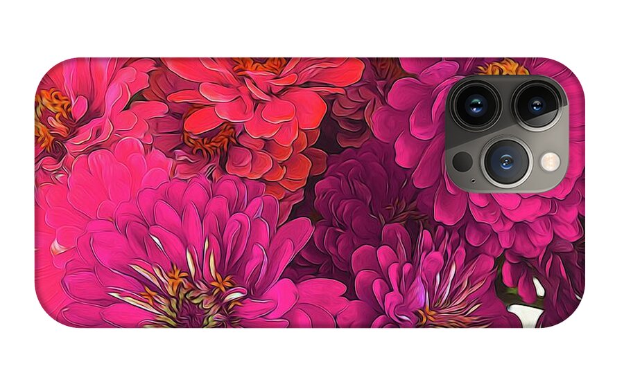 Pink Zinnias - Phone Case