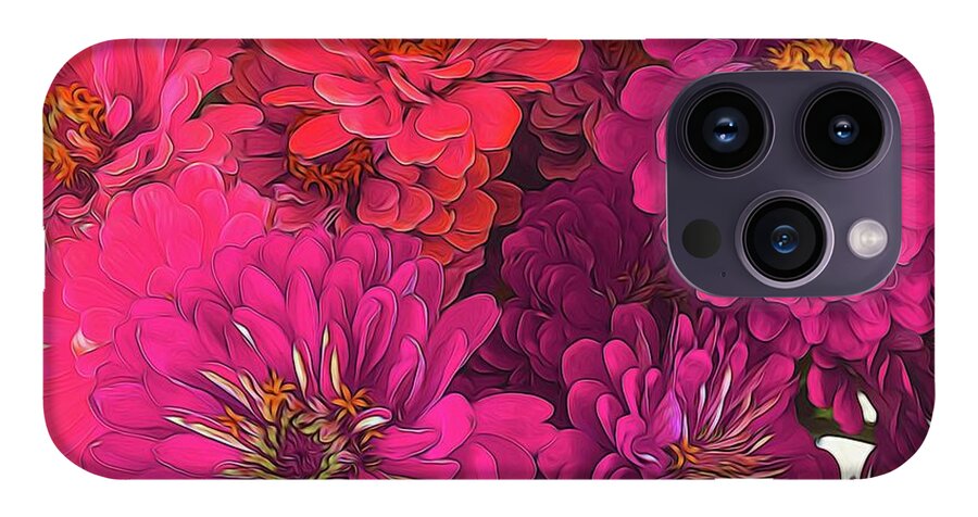Pink Zinnias - Phone Case