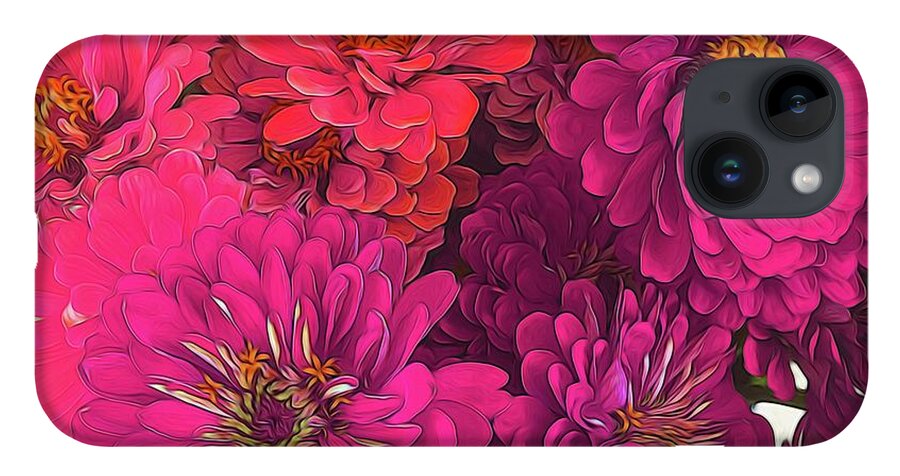 Pink Zinnias - Phone Case