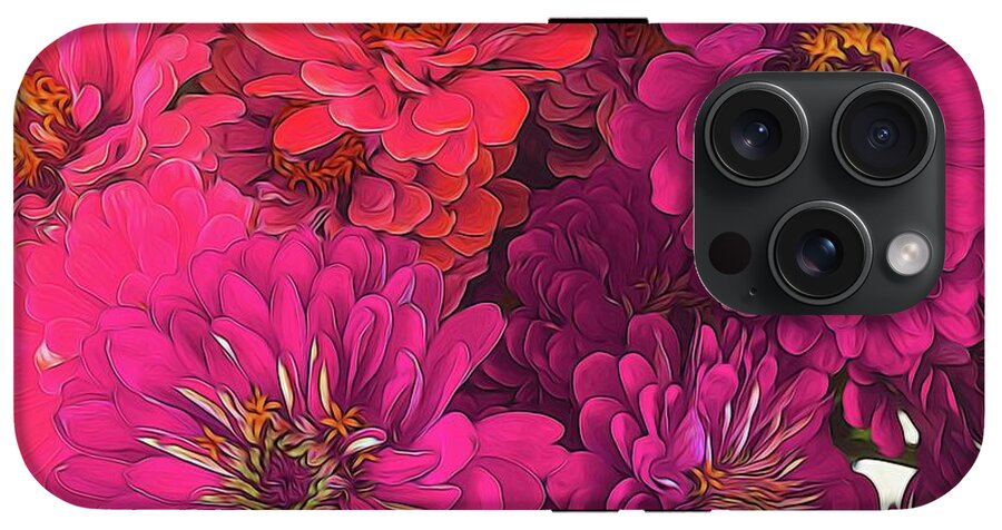 Pink Zinnias - Phone Case
