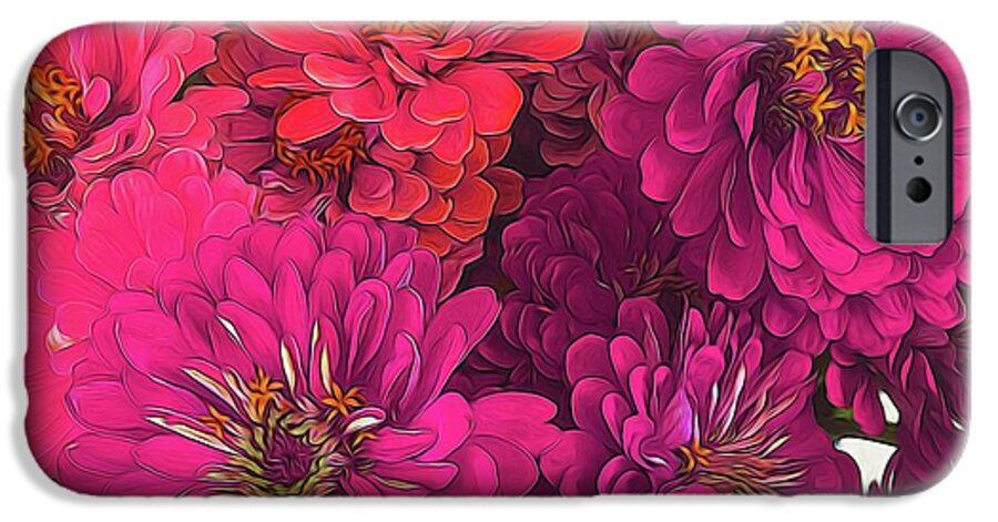 Pink Zinnias - Phone Case