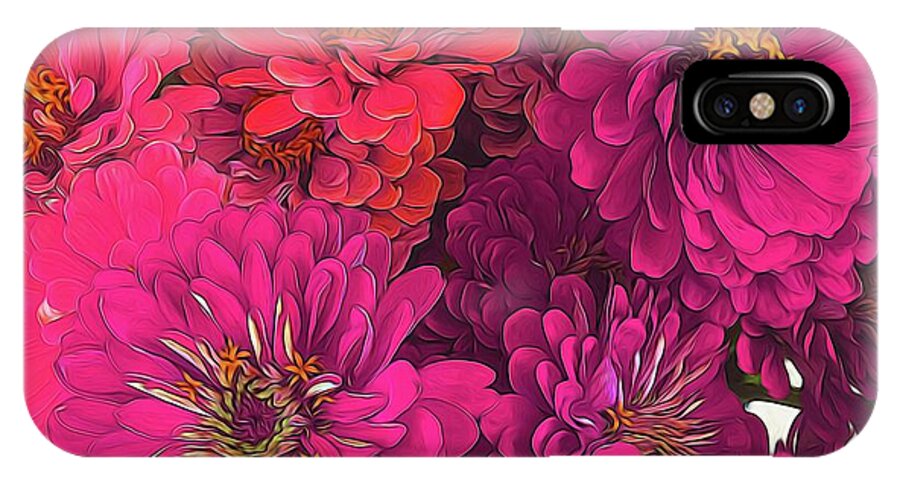 Pink Zinnias - Phone Case