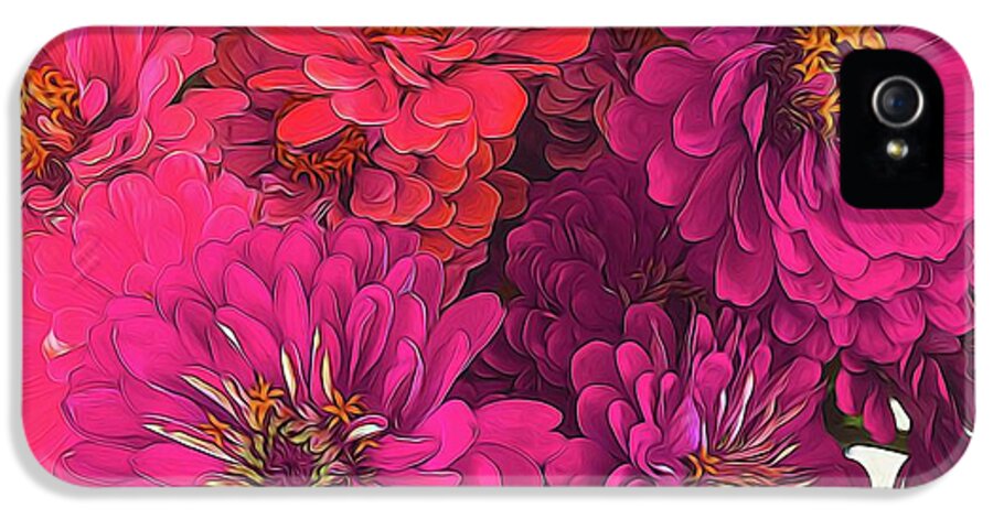 Pink Zinnias - Phone Case