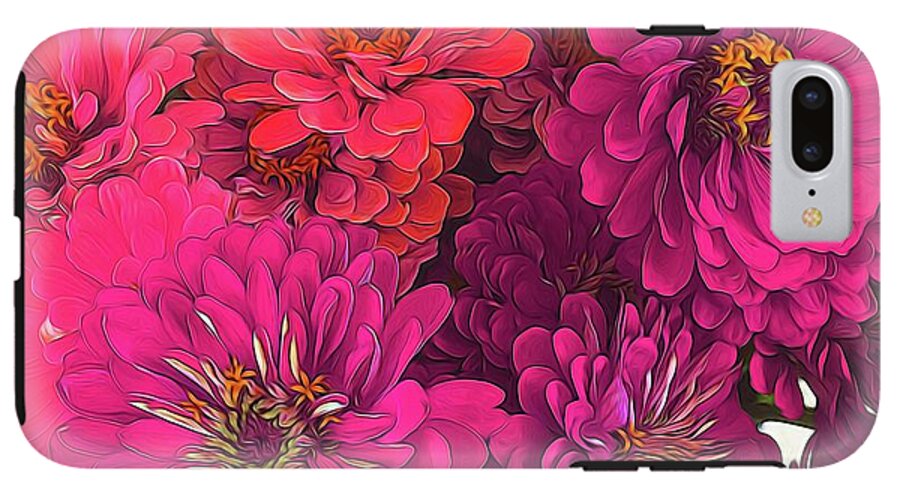Pink Zinnias - Phone Case