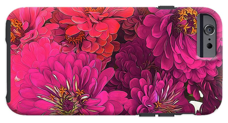 Pink Zinnias - Phone Case
