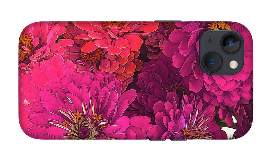 Pink Zinnias - Phone Case