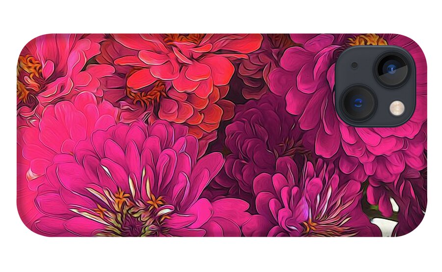 Pink Zinnias - Phone Case
