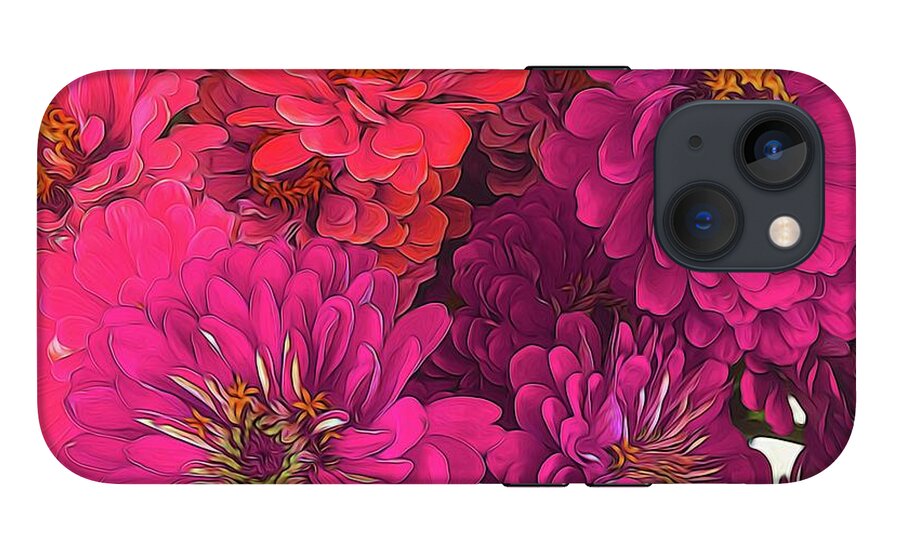 Pink Zinnias - Phone Case