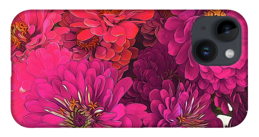 Pink Zinnias - Phone Case