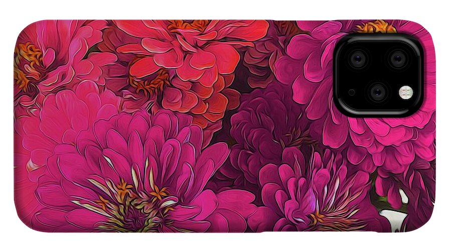 Pink Zinnias - Phone Case