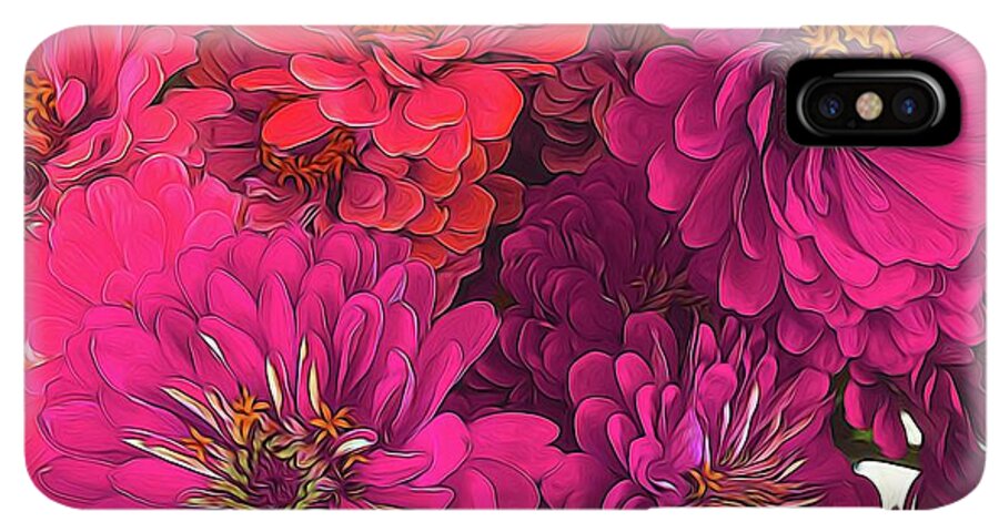 Pink Zinnias - Phone Case