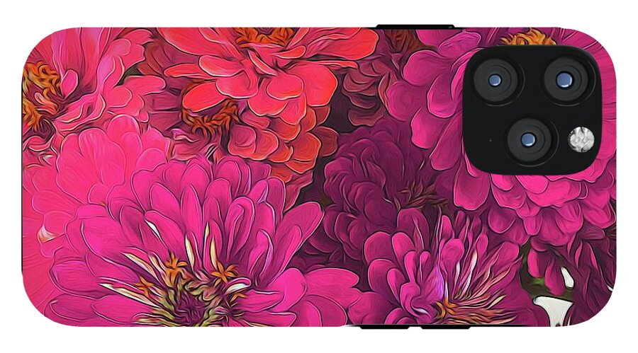 Pink Zinnias - Phone Case